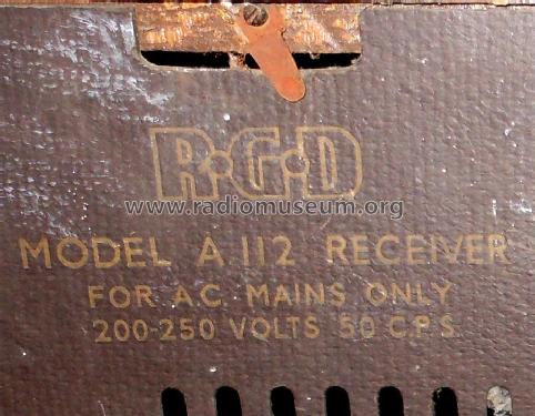 A112 Receiver 1-12; RGD Brand, Radio (ID = 1590345) Radio