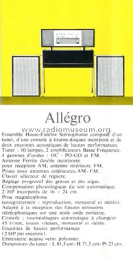 Allégro ; Ribet et Desjardins (ID = 1921639) Radio