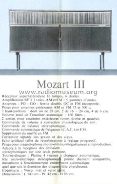 Mozart III ; Ribet et Desjardins (ID = 1921620) Radio