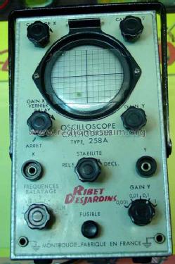 Oscilloscope Cathodique 258A; Ribet et Desjardins (ID = 395703) Equipment