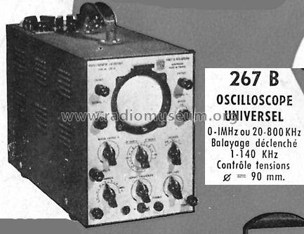 Oscilloscope Universel 267B; Ribet et Desjardins (ID = 392939) Equipment