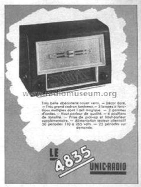 4835; Unic-Radio - voir (ID = 1875056) Radio