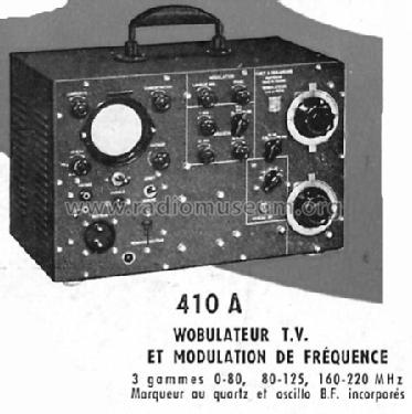 Wobulateur TV et MF 410A; Ribet et Desjardins (ID = 392940) Equipment