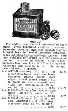 Hemco Vacuum Tube Vitalizer 20199; Richards & Company (ID = 1955216) Equipment