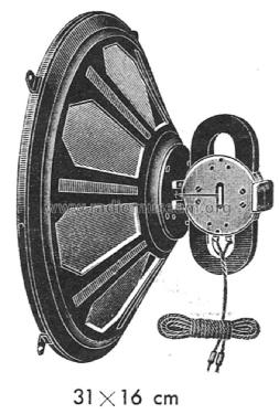 Lautsprecher-Chassis - einstellbar Ch= R30E; Richter, Wilhelm; (ID = 1541020) Parleur