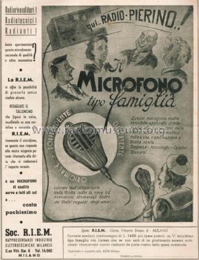 Microfono Famiglia; RIEM R.I.E.M. CIP C. (ID = 2739421) Micrófono/PU