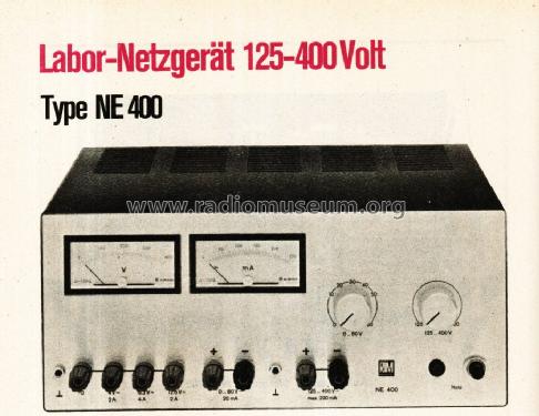 Labor-Netzgerät 125-400 Volt NE400; RIM bzw. Radio-RIM; (ID = 1709444) Ausrüstung