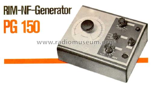 NF-Generator PG150; RIM bzw. Radio-RIM; (ID = 233705) Equipment