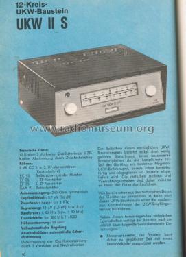 UKW II S ; RIM bzw. Radio-RIM; (ID = 2609791) Radio