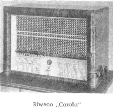 Carola W966; Riweco-Saar - siehe (ID = 88796) Radio