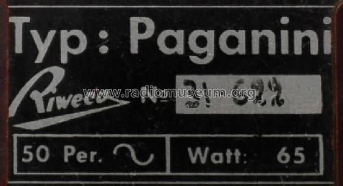 Paganini W661; Riweco-Saar - siehe (ID = 683178) Radio