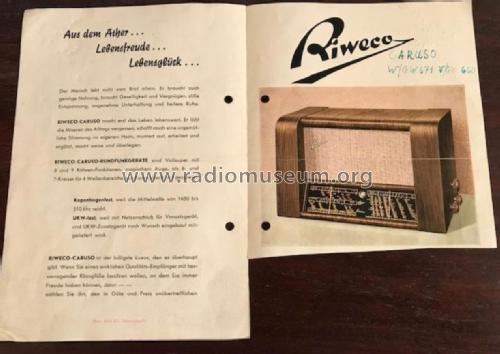 Caruso GW671; Riweco-Schwenningen (ID = 2993282) Radio