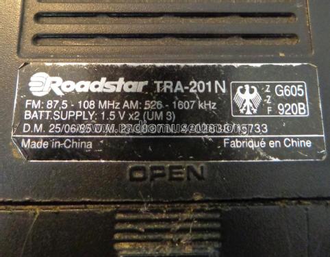 2 Band Radio TRA-201N; Roadstar; Japan (ID = 1735141) Radio