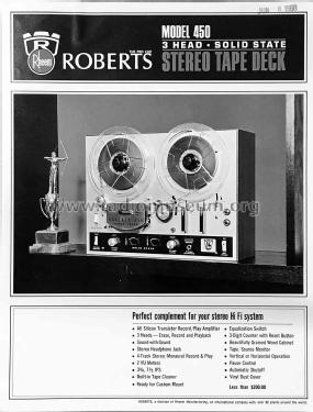 450 ; Roberts Electronics (ID = 2804598) Enrég.-R