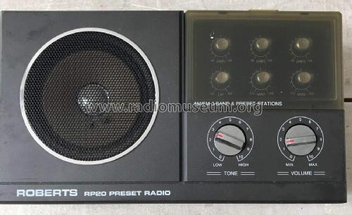 AM/FM 3-Band 6 Preset Stations RP20; Roberts Radio Co.Ltd (ID = 2823485) Radio