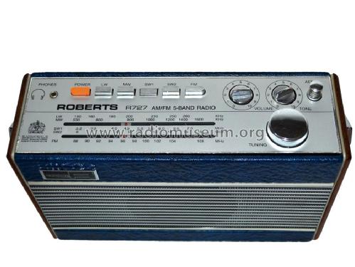 AM/FM 5-Band Radio R727; Roberts Radio Co.Ltd (ID = 1498953) Radio