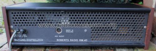 RM40; Roberts Radio Co.Ltd (ID = 2071427) Radio