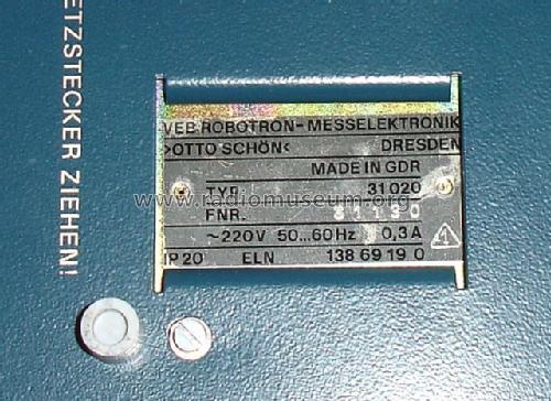 Signaturanalysator 31020; Robotron- (ID = 1342435) Ausrüstung