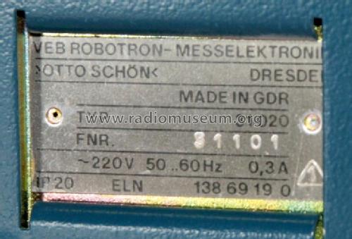 Signaturanalysator 31020; Robotron- (ID = 2230640) Ausrüstung