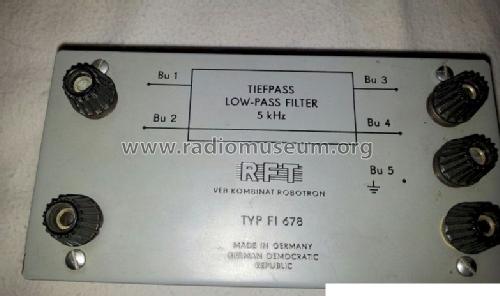 Tiefpass - Low-Pass Filter 5 kHz FI 678; Robotron- (ID = 1410337) Ausrüstung