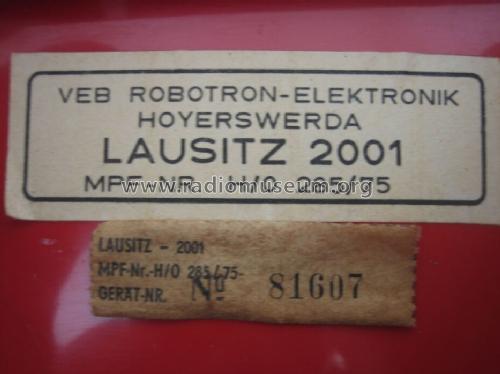 Lausitz 2001 RR2001; Robotron-Elektronik (ID = 974028) Radio
