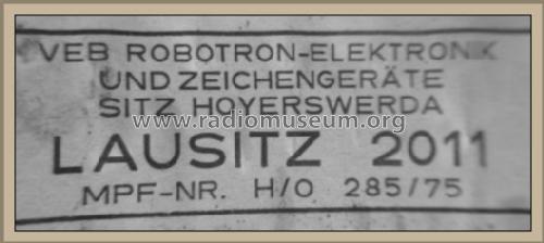 Lausitz 2011; Robotron-Elektronik (ID = 1624696) Radio