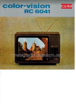 Color-Vision RC6041; Robotron-Elektronik (ID = 1314629) Television