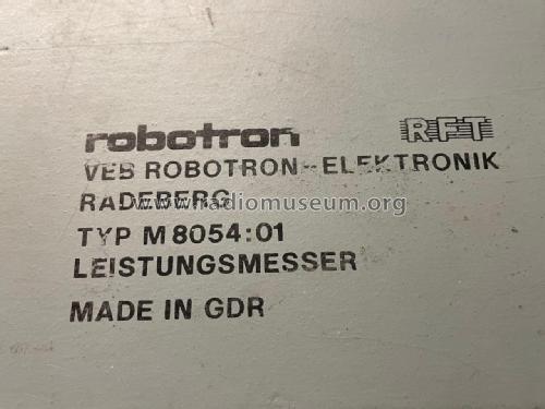 Leistungsmesser M 8054:01; Robotron-Elektronik (ID = 2832741) Equipment