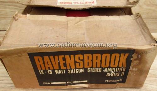 Ravensbrook Stereo Amplifier Series 2; Rogers, Catford see (ID = 3077427) Ampl/Mixer