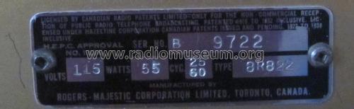 Rogers 13/80 Ch= 8R822; Rogers-Majestic, (ID = 1396190) Radio