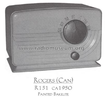 R151 ; Rogers-Majestic, (ID = 1502023) Radio