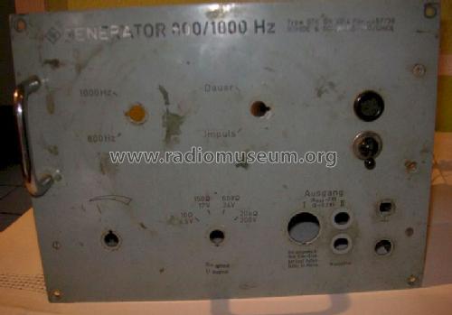 Generator 800/1000 Hz STK ; Rohde & Schwarz, PTE (ID = 1133033) Equipment