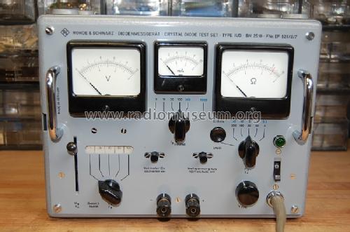 Diodenmessgerät - Crystal Diode Test Set IUD BN2510; Rohde & Schwarz, PTE (ID = 1461410) Equipment