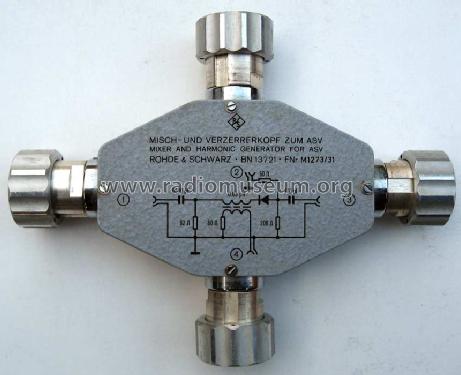 Misch- und Verzerrerkopf zum ASV BN13721; Rohde & Schwarz, PTE (ID = 542334) Equipment