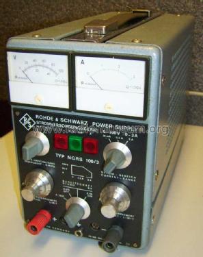 Stromversorgungsgerät NGRS 100/3 Equipment Rohde & Schwarz, PTE ...