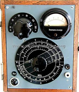 Resonanz-Frequenzmesser WAD; Rohde & Schwarz, PTE (ID = 305275) Equipment