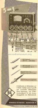 Röhrenvoltmeter URI ; Rohde & Schwarz, PTE (ID = 832932) Ausrüstung