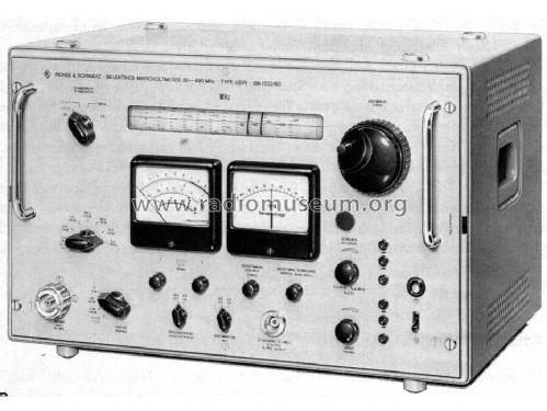 Selektives Mikrovoltmeter USVV ; Rohde & Schwarz, PTE (ID = 501509) Equipment