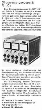 Stromversorgungsgerät DC Power Supply Power-S Rohde & Schwarz, PTE ...