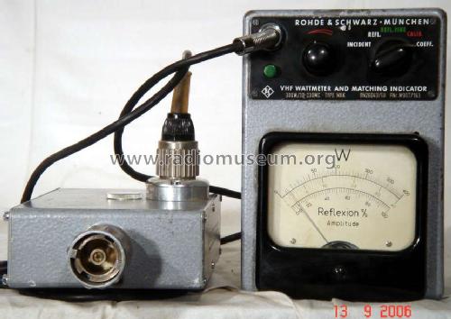 VHF-Wattmeter NAK ; Rohde & Schwarz, PTE (ID = 253613) Equipment