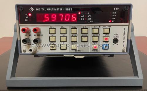 Digital Multimeter UDS5 349.1510.02; Rohde & Schwarz, PTE (ID = 3041487) Equipment