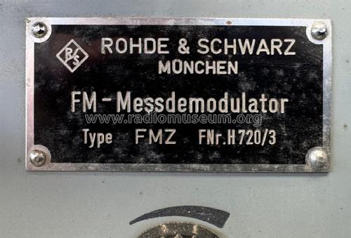 FM-Messdemodulator für UKW-FM-Sender FMZ BN 4630; Rohde & Schwarz, PTE (ID = 3049339) Equipment