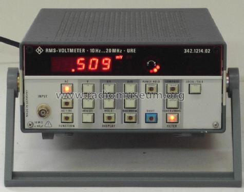 RMS-Voltmeter URE 342.1214.02; Rohde & Schwarz, PTE (ID = 1899594) Ausrüstung