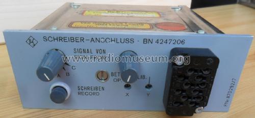 Schreiber-Anschluss Modul BN 4247206; Rohde & Schwarz, PTE (ID = 1950328) Equipment