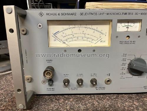 Selektives Mikrovoltmeter USU1 ; Rohde & Schwarz, PTE (ID = 2913365) Equipment