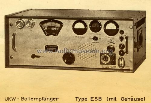 UKW-Ballempfänger ESB ; Rohde & Schwarz, PTE (ID = 2408615) Commercial Re