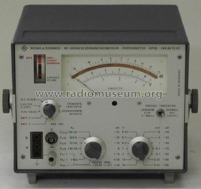 NF-Geräuschspannungsmesser Psophometer UPGS 248.0019.02; Rohde & Schwarz, PTE (ID = 1900053) Equipment