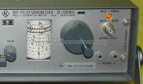 VHF-Messempfänger HFV; Rohde & Schwarz, PTE (ID = 1698421) Commercial Re