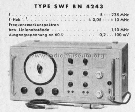 Wobbelsender SWF ; Rohde & Schwarz, PTE (ID = 2513292) Equipment