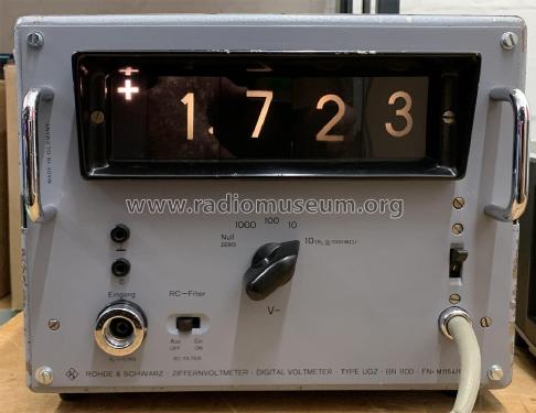 Ziffernvoltmeter - Digital Voltmeter UGZ BN1100; Rohde & Schwarz, PTE (ID = 2597854) Equipment